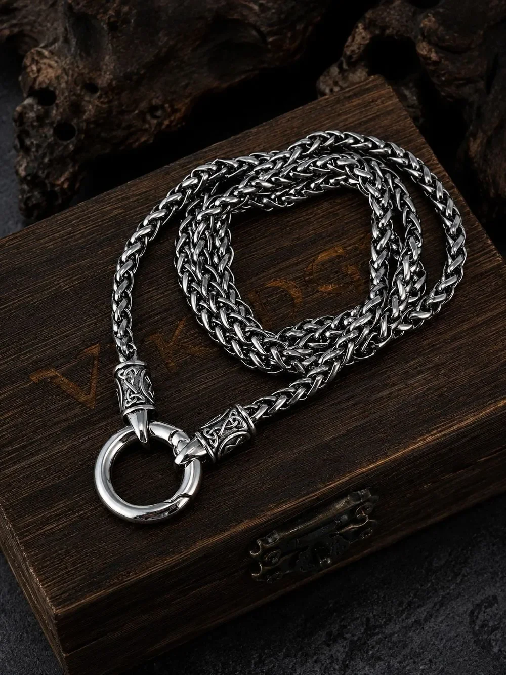 Nordic Viking Stainless Steel Franco Necklace